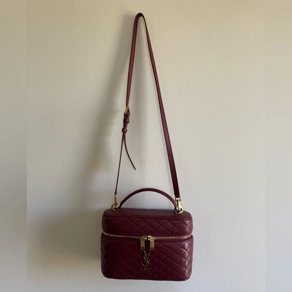 Yves Saint Laurent Gaby Vanity in Lambskin Rouge Cabernet - Picture 2 of 8